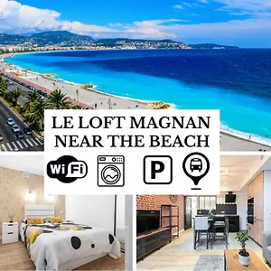 Le Loft Magnan - Ac- Pres Mer - Wifi - Parking - Confort Et Moderne - Supermarches Et Tram Proches Apartment